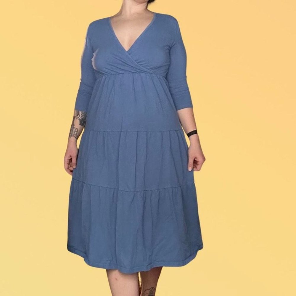 Tiered Maternity Dress